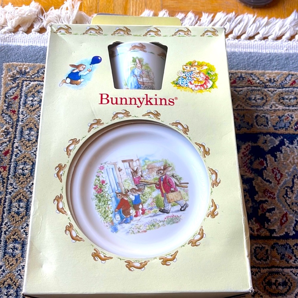 1989 Royal Doulton Bunnykins 3 piece children’s set